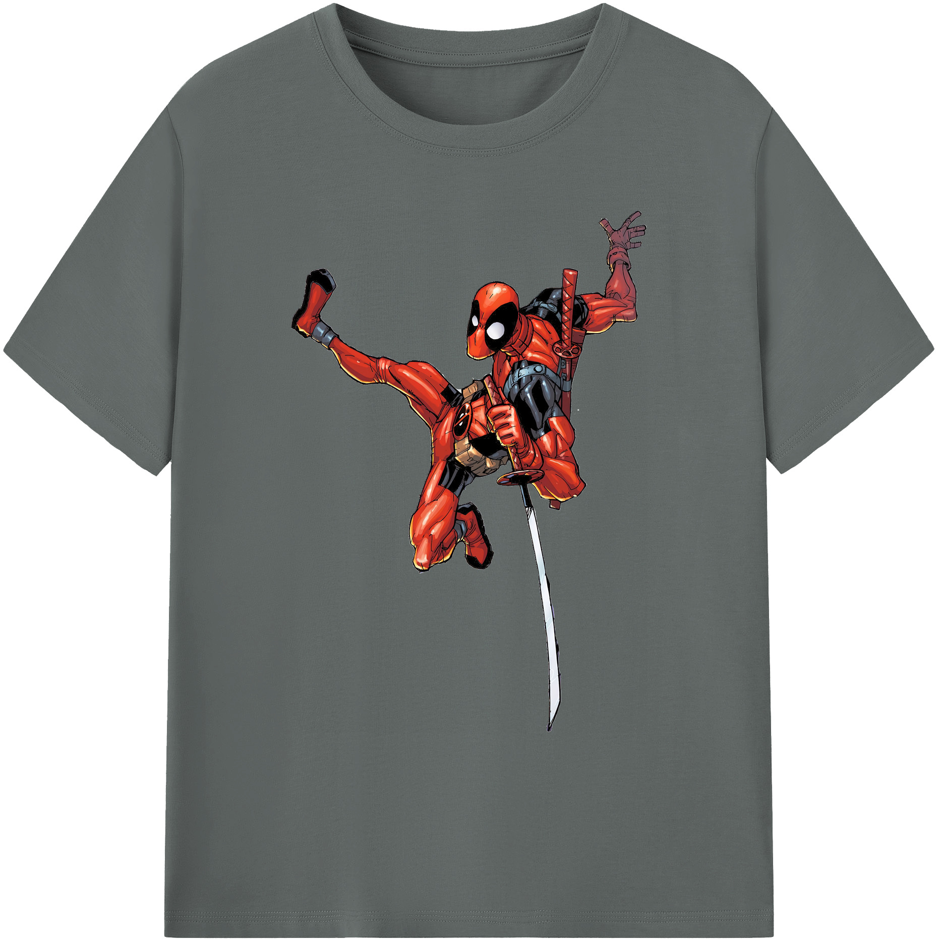 （画像用） Deadpool デッドプール 綿100％ メンズ半袖Tシャツ｜肌触りやわらか＆通気性